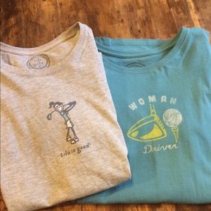 Life is good golf t shirts